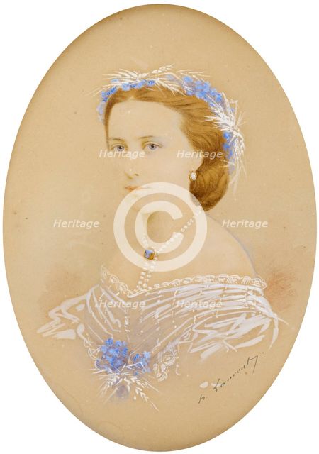 Marie Linder, born Mussin-Pushkin, 1850-1859. Creator: Laurent.