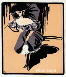 Marie Lloyd (1870-1922), English music hall singer, late 19th century