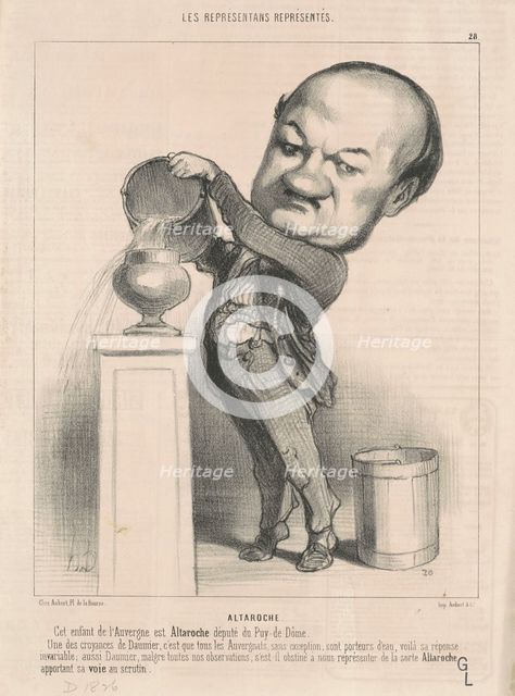 Marie Michel Altaroche, 19th century. Creator: Honore Daumier.