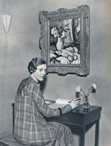 Marie Ney in her Flat c1934