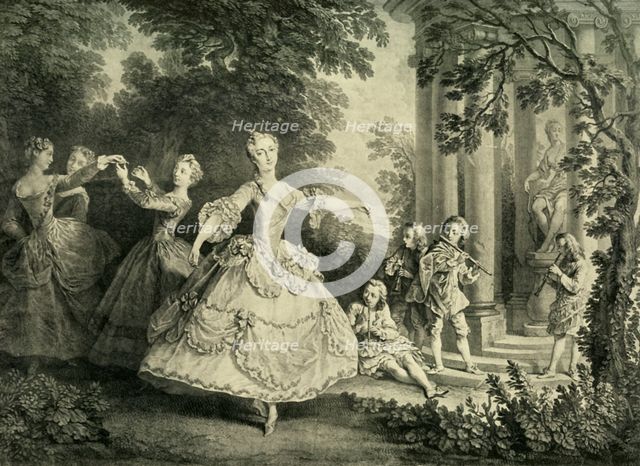 Marie Sallé dancing, 1732, (1908). Creator: Unknown.