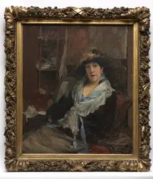 Marie Samary of the Odéon Theater, c. 1881. Creator: Jules Bastien-Lepage (French, 1848-1884)