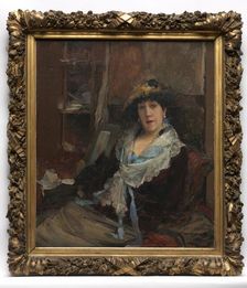Marie Samary of the Odéon Theater, c. 1881. Creator: Jules Bastien-Lepage (French, 1848-1884)