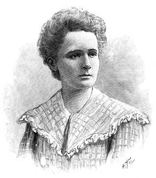 Marie Sklodowska Curie, Polish-born French physicist, 1904. Artist: Anon