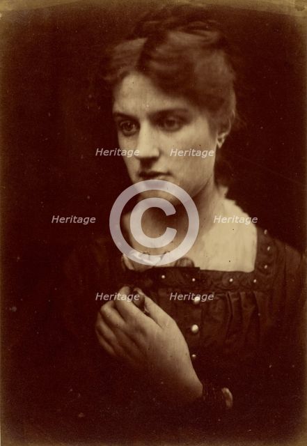 Marie Spartali, 1867-1868. Creator: Julia Margaret Cameron.