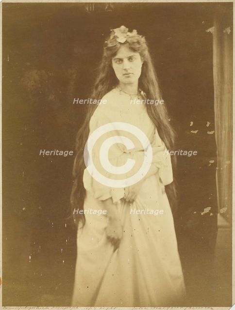 Marie Spartali, September 1868. Creator: Julia Margaret Cameron.