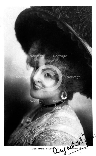 Marie Studholme (1875-1930), English actress, 1905. Artist: Unknown