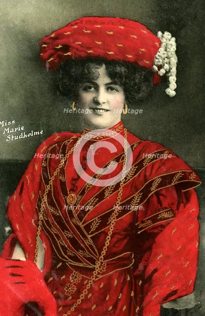 Marie Studholme (1875-1930), English actress, 1907. Artist: Unknown