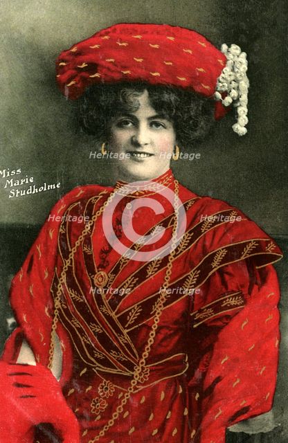 Marie Studholme (1875-1930), English actress, 1907. Artist: Unknown