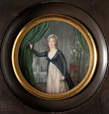 Marie Suzanne Doucet de Surigny, nee de Bussièrre de Roche (1751-1825), marquise..., c.1790. Creator: Jeanne-Marie de Surigny