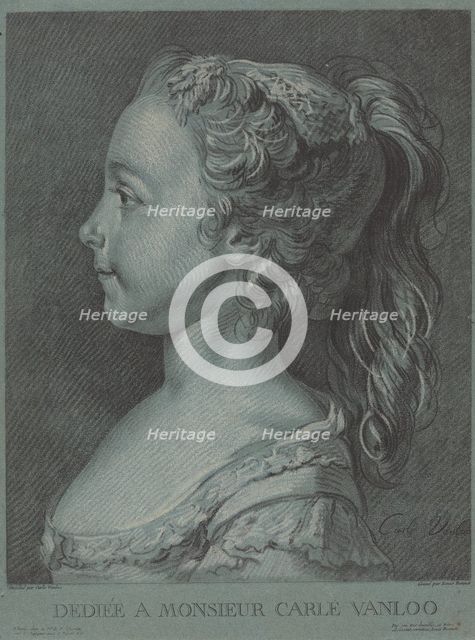 Marie-Rosalie Vanloo, c. 1764. Creator: Louis Marin Bonnet.