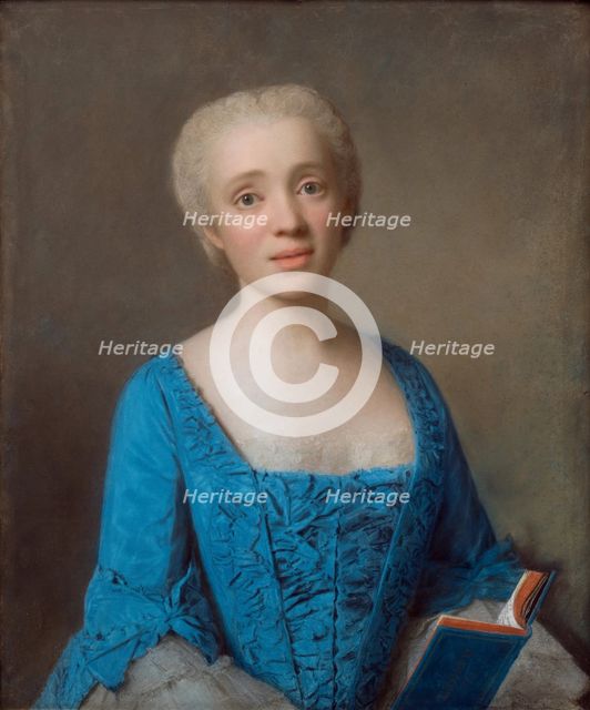 Marie-Rose de Larlan de Kercadio de Rochefort, Marquise des Nétumières, 1750. Creator: Jean-Etienne Liotard.