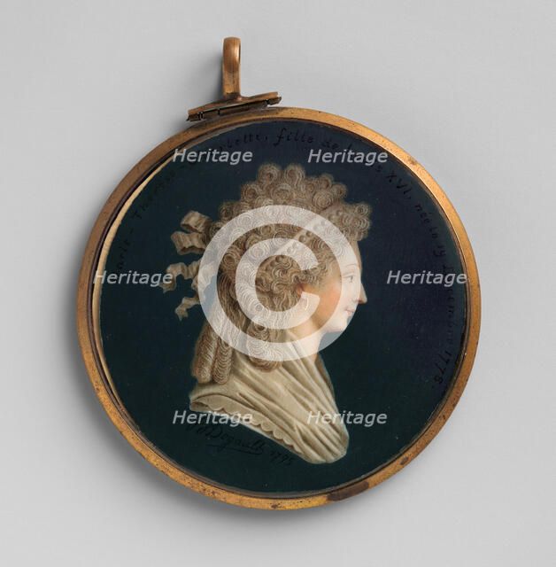 Marie-Thérèse-Charlotte (1778-1851), Daughter of Louis XVI, 1795. Creator: Jacques-Joseph Degault.