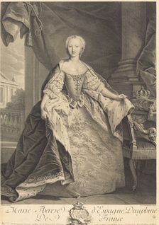 Marie Therese of Spain, Dauphine of France. Creator: Nicolas de Larmessin
