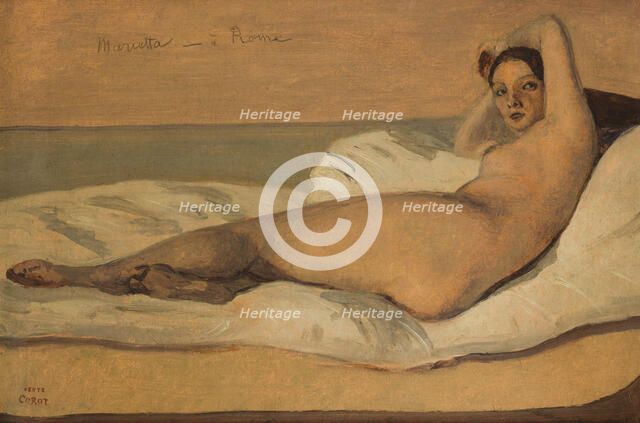 Marietta, 1843. Creator: Jean-Baptiste-Camille Corot.