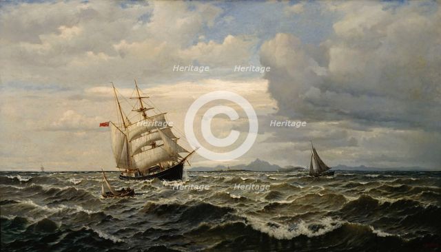 Maritime Landscape, 1883. Creator: Oscar Kleineh.