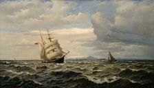 Maritime Landscape, 1883. Creator: Oscar Kleineh