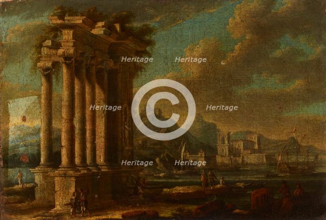 Maritime Landscape with Ruins, 2nd half of 18th century. Creator: Leonardo Coccorante.