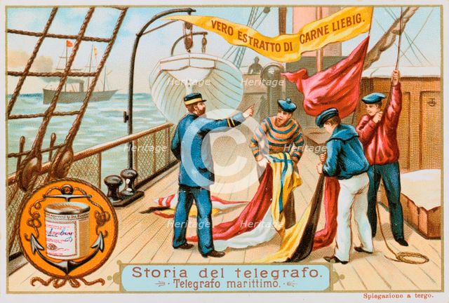 Maritime Telegraph, c1900.  Artist: Anon