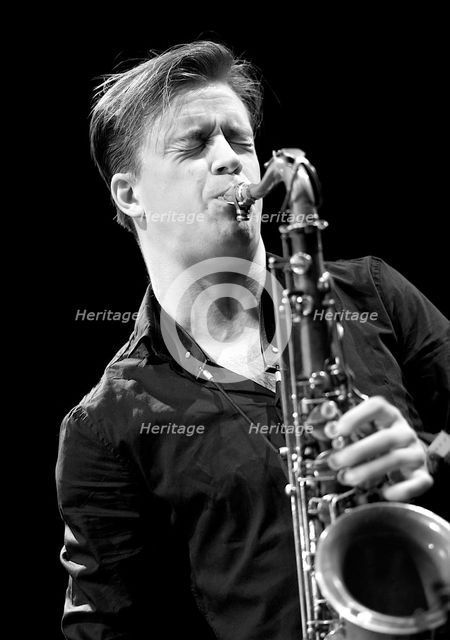 Marius Neset, 2013. Artist: Alan John Ainsworth.
