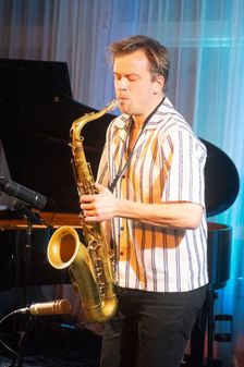 Marius Neset, Marius Neset Quartet, Watermill Jazz Club, Dorking, Surrey, Mar 2026. Creator: Brian O'Connor