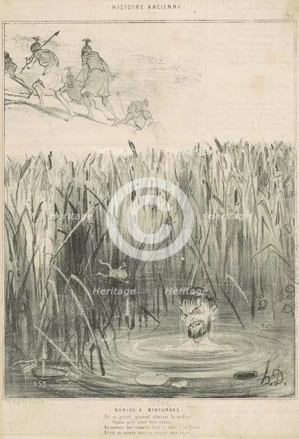 Marius à Minturnes, 19th century. Creator: Honore Daumier.