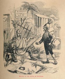 Marius in the Ruins of Carthage 1852. Artist: John Leech