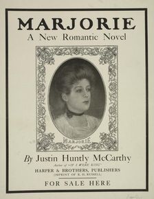 Marjorie a new romantic novel, c1895 - 1911. Creator: Unknown