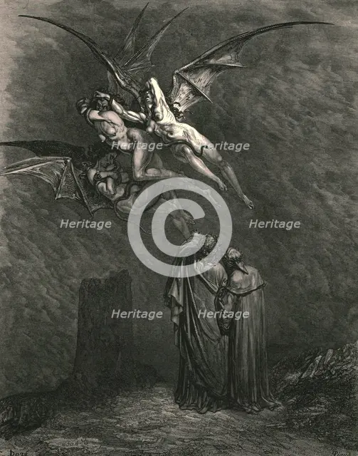 'Mark thou each dire Erynnis', c1890.  Creator: Gustave Doré.