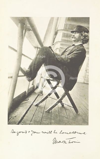 Mark Twain, 1897. Creator: Unknown.