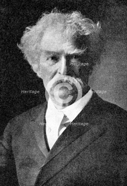 'Mark Twain', The greatest of all American humorists, 1923.Artist: Rischgitz Collection