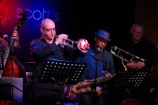 Mark White and Denys Baptiste, Ronnie Scott's, Soho, London, 5th June 2016. Artist: Brian O'Connor