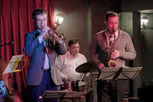 Mark Armstrong, Clark Tracey and Sam Mayne, Bull's Head, Barnes, London, 2014. Artist: Brian O'Connor