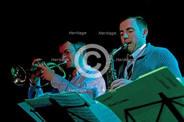 Mark Armstrong and Sam Mayne, Bull's Head, Barnes, London, 2014. Artist: Brian O'Connor.