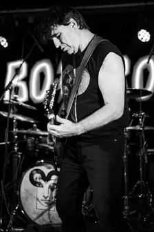 Mark Burgess, The Chameleons live at the Boileroom, Guildford, Surrey, July 2023. Creator: Annapaola Marchesani