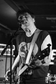 Mark Burgess, The Chameleons live at the Boileroom, Guildford, Surrey, July 2023. Creator: Annapaola Marchesani