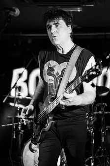 Mark Burgess, The Chameleons live at the Boileroom, Guildford, Surrey, July 2023. Creator: Annapaola Marchesani