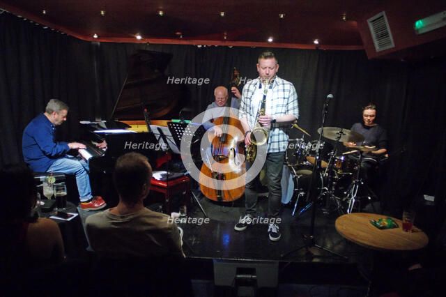 Mark Edwards Qt + Imogen Ryall, Verdict Jazz Club, Brighton, East Sussex, 12 Feb 2023. Creator: Brian O'Connor.