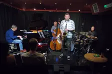 Mark Edwards Qt + Imogen Ryall, Verdict Jazz Club, Brighton, East Sussex, 12 Feb 2023. Creator: Brian O'Connor