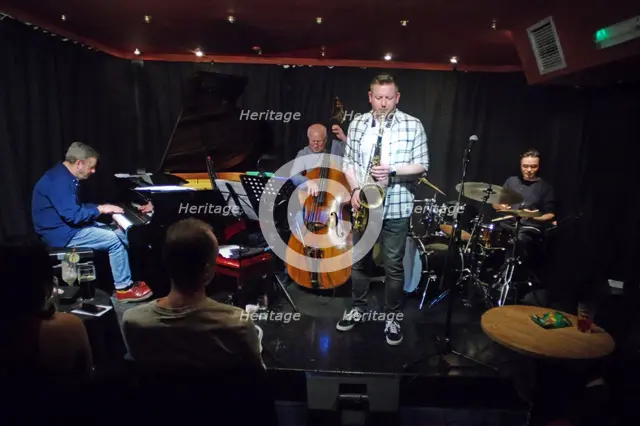 Mark Edwards Qt + Imogen Ryall, Verdict Jazz Club, Brighton, East Sussex, 12 Feb 2023. Creator: Brian O'Connor.