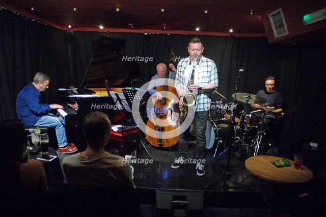 Mark Edwards Qt + Imogen Ryall, Verdict Jazz Club, Brighton, East Sussex, 12 Feb 2023. Creator: Brian O'Connor.