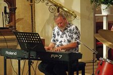Mark Edwards, Tim Whitehead Quintet, Chris Coull Promotion, St Andrew’s Church, August 2025. Creator: Brian O'Connor