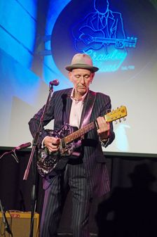 Mark Flanagan, Crawley Blues Club, Hawth, Crawley, West Sussex, 28 Sept 2019. Creator: Brian O'Connor