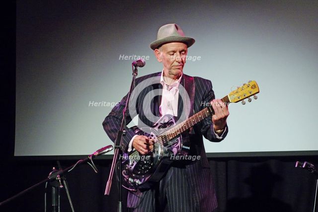 Mark Flanagan, Crawley Blues Club, Hawth, Crawley, West Sussex, 28 Sept 2019. Creator: Brian O'Connor.