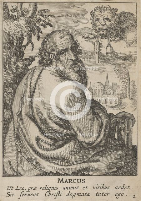 Mark, from The Four Evangelists, 1610-20. Creator: Petrus Feddes.