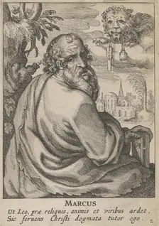 Mark, from The Four Evangelists, 1610-20. Creator: Petrus Feddes