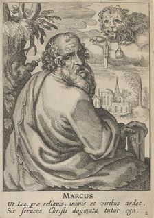 Mark, from The Four Evangelists, 1610-20. Creator: Petrus Feddes