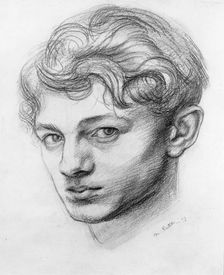 Mark Gertler (1891-1939), British artist - Self Portrait. Creator: Mark Gertler