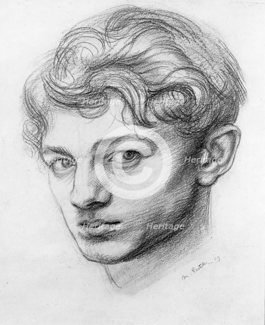 Mark Gertler (1891-1939), British artist - Self Portrait. Creator: Mark Gertler.
