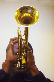 Mark Kavuma, Gary Crosby Sextet, National Jazz Archive, Loughton, Essex, October 2023. Creator: Brian O'Connor